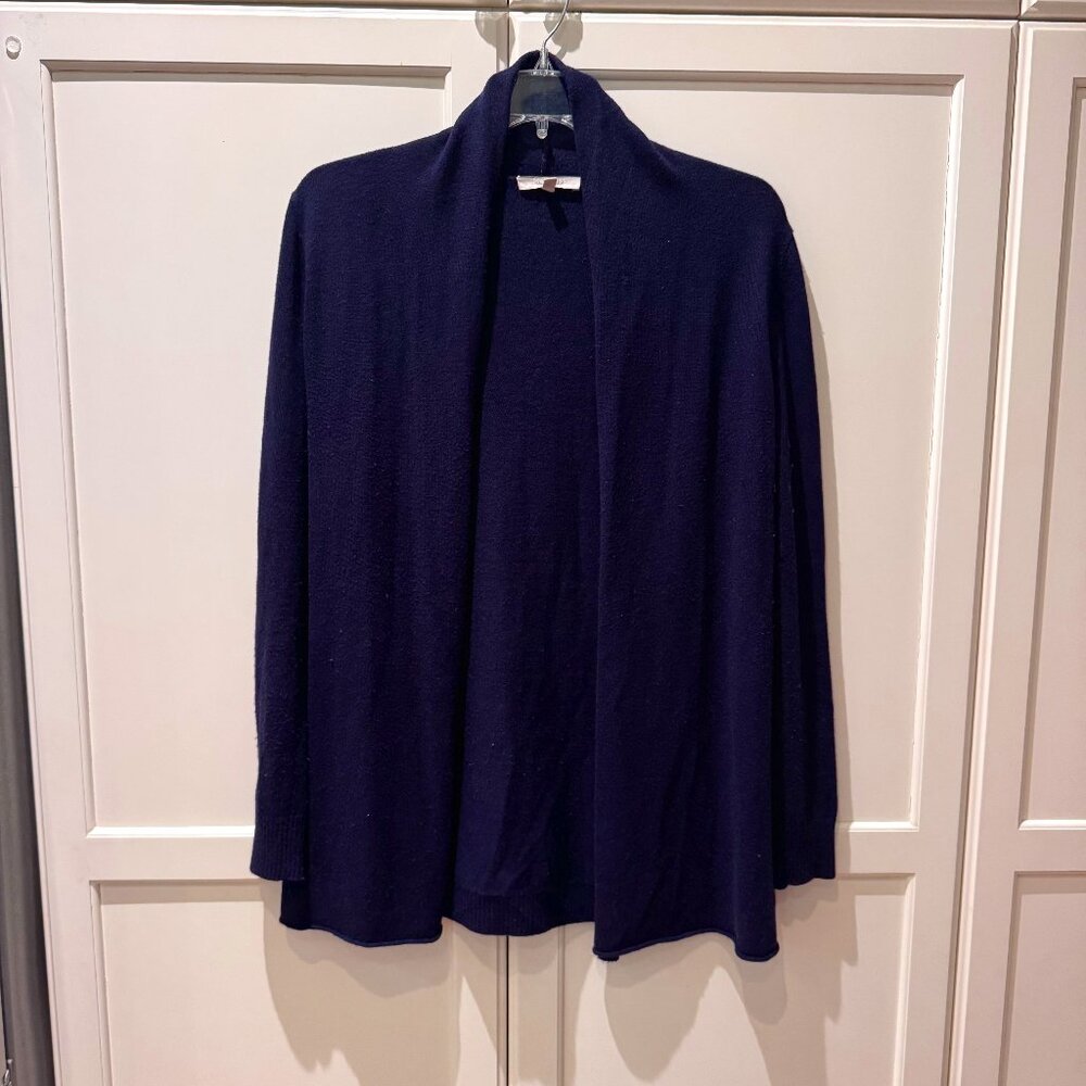 Navy Joan Vass Cardigan